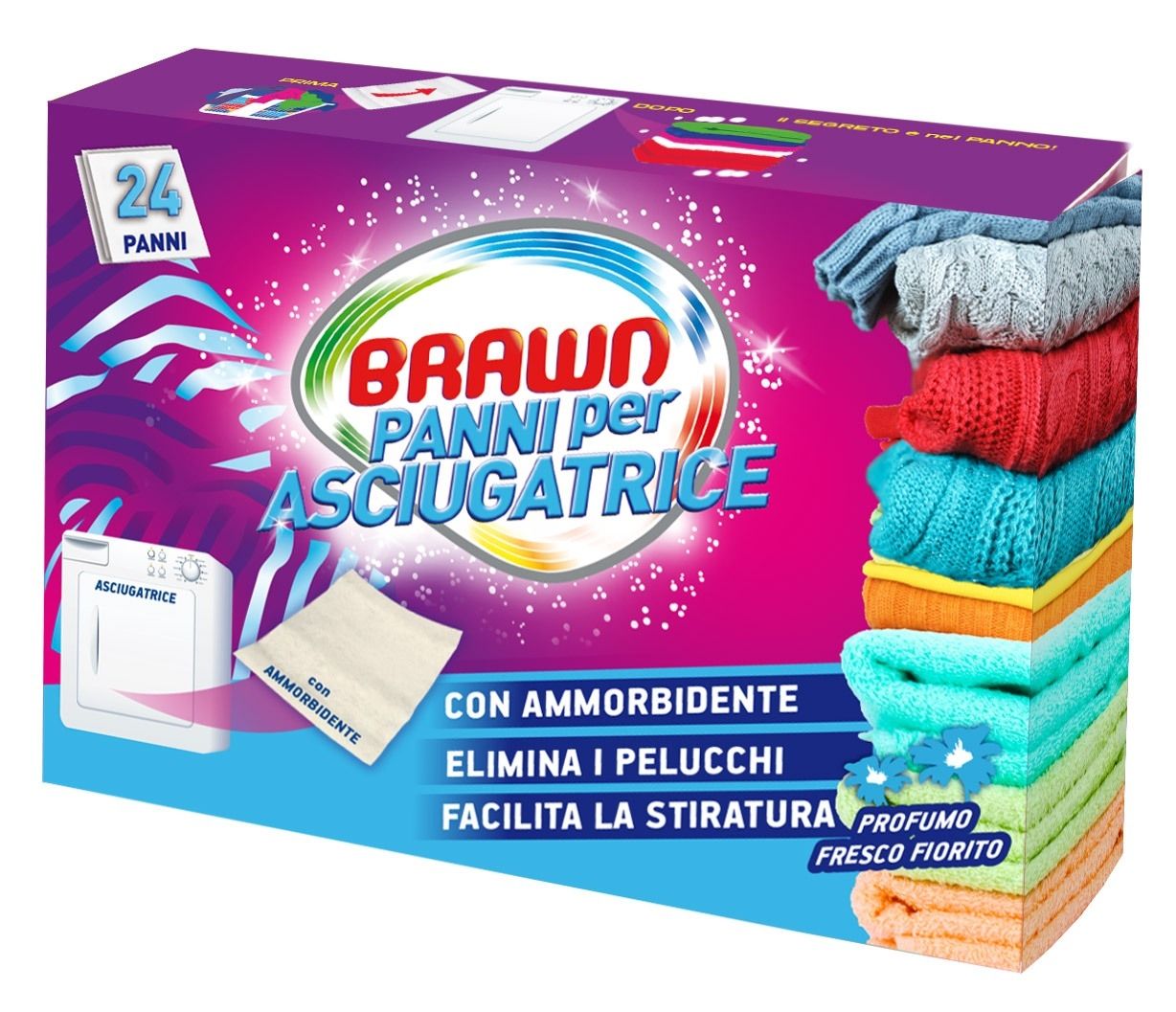 Obrúsky do sušičky. Brawn (Fresco Fiorito).