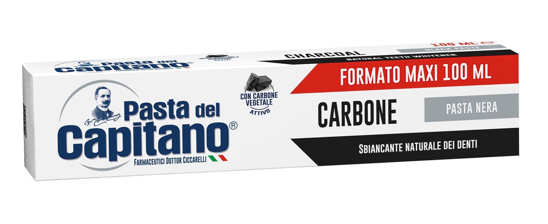 Zubná pasta. Capitano (Carbone). 