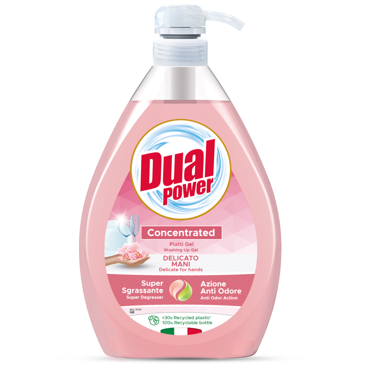  Prostriedok na riad. Dual Power (Delicato Mani).